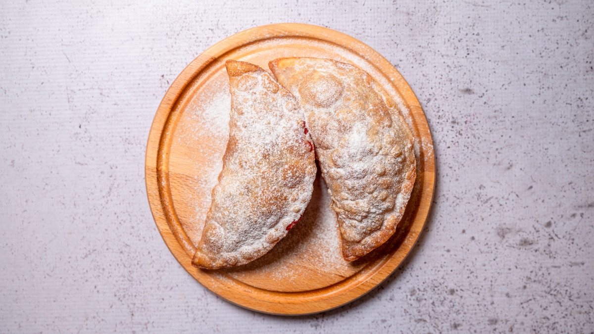Cheburek with Cherries